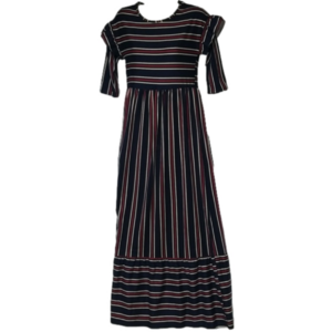 orange creek striped dress Orange Creek Small Bell Sleeve Embroidered Dress Empire Waste